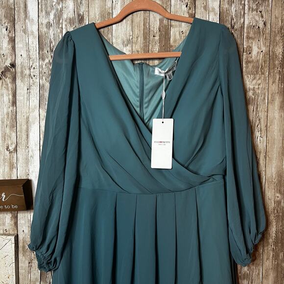 Ever Pretty Teal Chiffon High-Low Dress – Size 16 - Picture 1 of 8